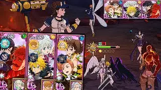 MAL CABE NA TELA! O PRIMEIRO TIME COM PERSONAGENS DUPLOS! - The Seven Deadly Sins Grand Cross