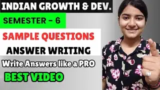 INDIAN GROWTH & DEVELOPMENT🎯 How to write Answers  || Live Answer writing 🔥  #ecohons #ecohon #igd