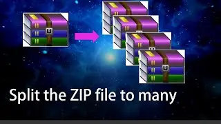 Split Zip Files to multiple files to reduce the single  size