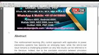 Implementation of Transferring Reinforcement Learning for DC–DC Buck Converter Control via Duty Rati