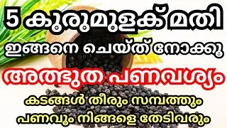 5 കുരുമുളക് ഇങ്ങനെ ചെയ്ത് നോക്കൂ, സകല ദോഷവും തീരും പണം വീട് തേടിവരും, അത്ഭുത പണവശ്യം