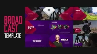 Broadcast TV Channel Idents ,lower third , After Effects Project HD