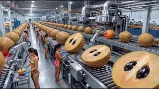 Behind the Sapodilla Factory: Field to Sweet Desserts (Full Process)