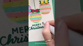 Create Your Own Unique Christmas Cards 🎄 #shorts #nhuandaocalligraphy #christmascard