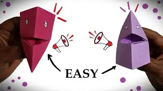 HOW TO MAKE A HAND PUPPET FROM A PAPER | EASY ORIGAMI TUTORIAL | NO GLUE PAPER CRAFT