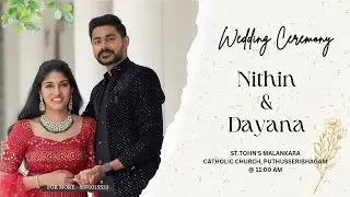 Nithin & Dayana | Wedding Ceremony Live | 15 Sep 2025