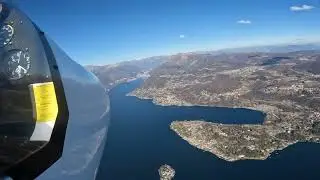 In volo su Lago d'Orta e Lago Maggiore con autogiro Magni M-16  - 27 febbraio 2022