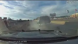 Video shows moment police catch fleeing driver accused of dragging officer in traffic stop