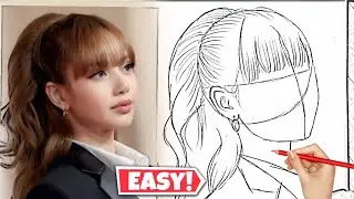 How to draw Blackpink Lisa Drawing #Blackpink #drawing #Lisa