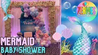 “Our sweet little mermaid is on the way” babyshower setup | Zermes Event Decor
