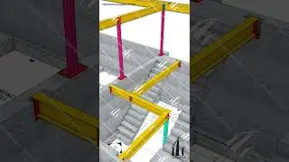 Steel Detailing, Steel Detailers, Shop Drawings in Advance Steel #Shorts