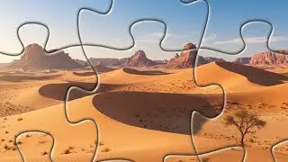 Jigsaw Puzzle Beautiful Desert Clue 🧩🧩🧩🗝️🏜️