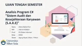 ZAHRA NABILA PUTRI - 250101020021 - UJIAN TENGAH SEMESTER - PEMROGRAMAN LANJUT