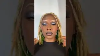 Quick & Easy Holiday Loc Style🥰🥰 #locgoals #makeup #locqueen #locs