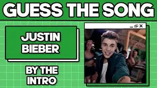 GUESS THE JUSTIN BIEBER SONG BY THE INTRO 🎸 🎵 | Song Quiz