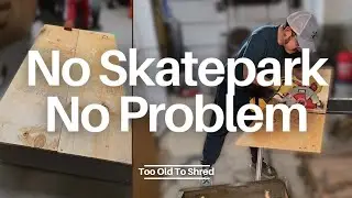 We Built Our Own Manal Pad | Father & Son Skateboarding @TooOldToShred 
