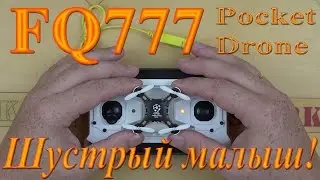 FQ777 124 Pocket Drone Удалой малыш квадрокоптер для дома или офиса