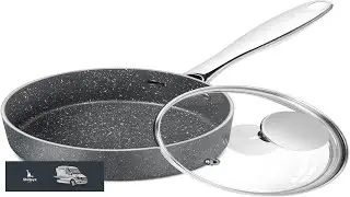 MICHELANGELO Sauce Pan with Lid 1 Quart Saucepan with Lid Granite Non