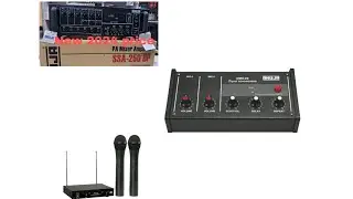 Unboxing video||Ahuja amplifier#mixture #cordless microphone setup#electronicmusic #goodreviews