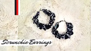 DIY Earrings | DIY Scrunchie Earrings | Handmade Earrings | Earrings making at home | Earrings Hoop