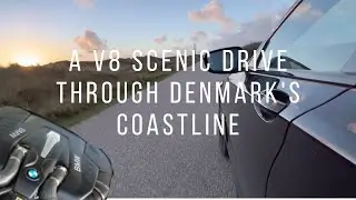 4K 2021 BMW 750i V8 Sound Scenic Drive Through Hvide Sande Denmark up to the Lyngvig Lighthouse