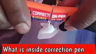 What Is Inside A Correction  Pen ? /What is Inside A Whitener ? হোয়াইটনারের ভেতরে কি আছে? 🤔🤔🤔