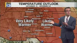 Sunny, Warmer, Drier, & A Bit Breezy in New Mexico 12-8-2025