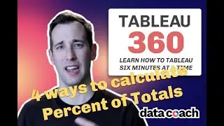 Four Different Ways To Write Percent of Total Calculations In Tableau | Tableau 360 | Data Coach