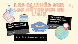 Je réponds aux clichés sur les Hôtesses de l'air • Claraconte ☕️