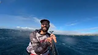 DOWNWIND FOILING IN INSANE OFFSHORE WIND