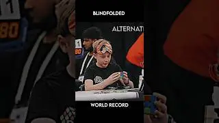Charlie eggins Solve 3x3 Rubik&rsquo;s cube blindfolded world record 12.1 sec #viral #rubikscube #shorts