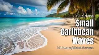 Beach Therapy: REDUCE ANXIETY and DEPRESSION (Blue Noise/Black Screen, 10 hours)