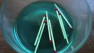 how to make matches burn blue with copper (II) acetate