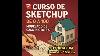 Modelado en Sketchup desde cero Tutorial #4 Dibac Puertas ventanas, ventanas y 2D a 3D