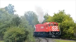 VINTAGE CP RAIL ALCO 4563 MOVIN' IN THE RAIN