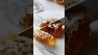 Satisfying Slice: Honeycomb in Slow Motion!#asmr#asmrsounds#asmrsatisfying #viral #shorts #trending