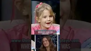 Drew Barrymore reacts to her as a 7 year old