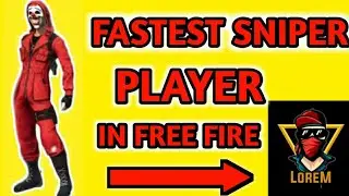 Fastest sniper player in free fire 😵| Fastest sniper player gameplay | Garena free fire