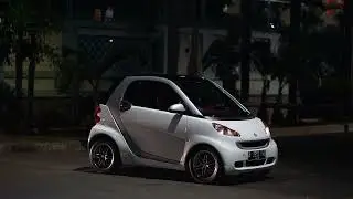 Brabus black housing headlamps on Smart Fortwo Passion W451