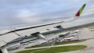 TAP Air Portugal Airbus A321neo Rainy Morning Takeoff from London Heathrow | LHR-LIS