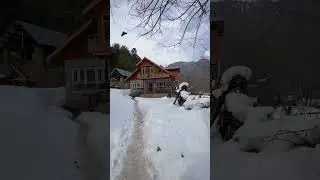 Santa Claus House🎅😍||After Snowfall 🌨️😍||#santaclaus #house #founder#shorts#viral #aftereffect#snow