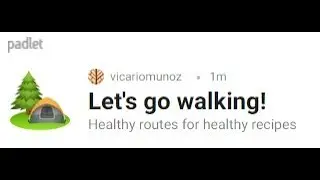 How to publish a route from Wikiloc on our Padlet Map.