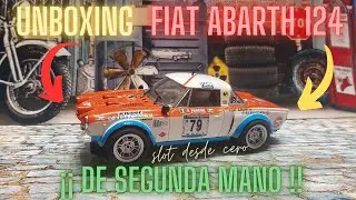 scalextric. unboxing fiat abarth 124  ES PRECIOSO 😀