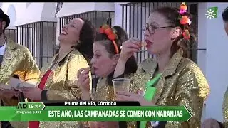 Campanadas con naranja 2019 en Palma del R&iacute;o, con Arrempuja Teatro