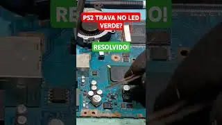 PS2 TRAVA NO LED VERDE? SEM SINAL, RESOLVIDO!#play2 #playstation2 ##playstation