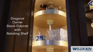 Practical Manor Multipurpose Space- Rotating Shelf | Wellborn Cabinet