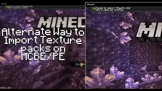 Failed to import Pack? No Problem! Alternate way to Import Texture Pack on MCBE/PE (PC & Mobile)