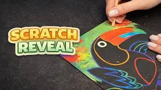 Wooden Stick Erasing | Satisfying Scratch Art Relaxation (No Talking)