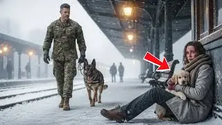 “Take My Dog!” She Whispered in the Blizzard — Until a Veteran Marine Said, “You’re Coming With Me.”