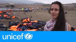 Dutch mother helps refugees landing in Lesvos | UNICEF